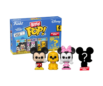 Mickey Mouse, Minnie Mouse, Pluto and Mystery Bitty 4-Pack (PREORDER EarlyMay242) из мультиков Disney