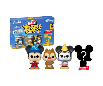 Sorcerer Mickey, Dale, Princess Minnie and Mystery Bitty 4-Pack (PREORDER EarlyMay24) из мультиков Disney