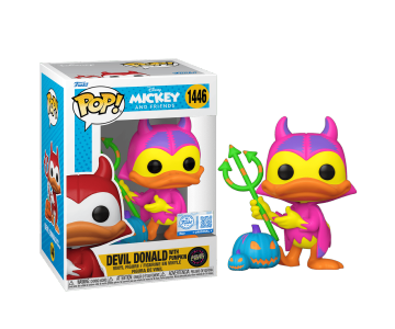 Devil Donald with Pumpkin Blacklight (Chase, Эксклюзив Funmaker Mike) из мультсериала Mickey and Friends Disney 1446