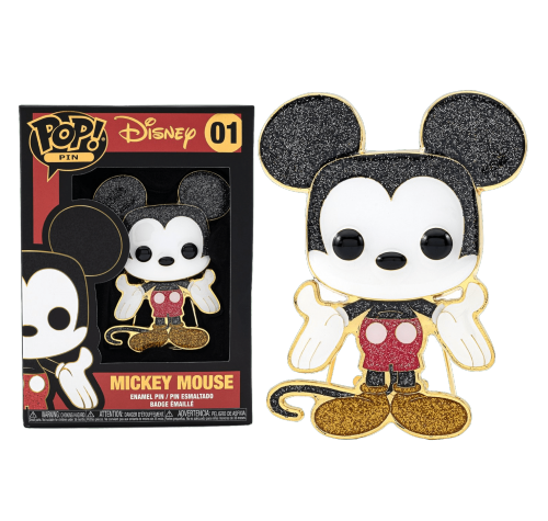 Микки Маус значок 10 см (Mickey 4-inch Enamel Pin) из мультфильмов Дисней