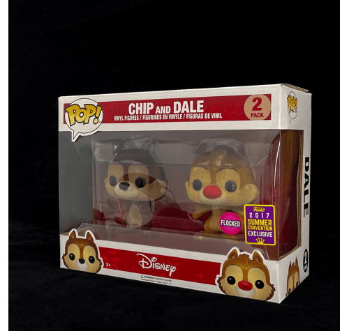 Набор из 2-х фигурок Чип и Дейл флокированные (Chip and Dale flocked 2-pack (Эксклюзив SDCC 2017)) из мультсериала Чип и Дейл спешат на помощь