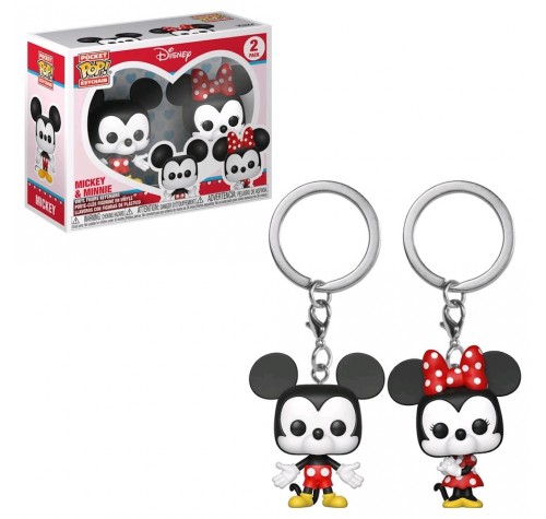 Микки Маус и Минни брелоки (Mickey and Minnie keychain 2-pack) из мультиков Дисней