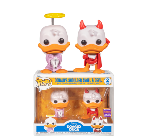 Ангел и Демон Дональда Дака (Donald Duck’s Shoulder Angel and Devil 2-Pack (preorder WALLKY) (Эксклюзив 2022 WonderCon)) из мультиков Дисней