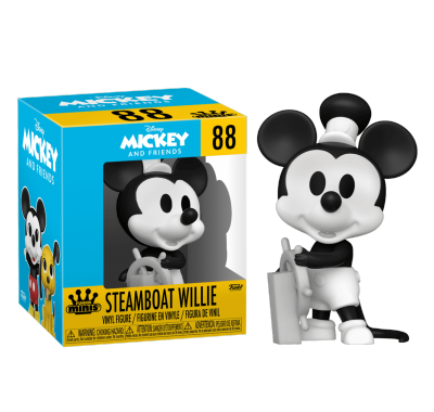 Микки Маус Пароходик Вилли мини 7 см (Mickey Mouse Steamboat Willie Mini Vinyl Figure 3-inch (Эксклюзив)) из мультфильмов Микки и его друзья Дисней