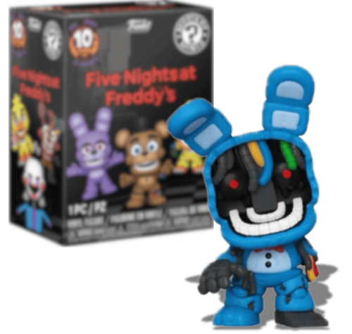 Бонни Сломанный ФНАФ ЗАКРЫТАЯ коробочка мистери минис (Bonnie Withered FNAF 10th Anniversary mystery minis) из игры Пять Ночей с Фредди