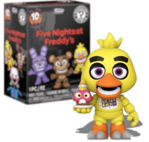 Чика ФНАФ ЗАКРЫТАЯ коробочка мистери минис (Chica FNAF 10th Anniversary mystery minis) из игры Пять Ночей с Фредди