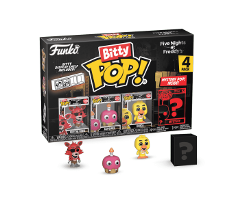Foxy The Pirate, Cupcake, Chika and Mystery Bitty 4-pack (PREORDER EarlyAug24) из игры Five Nights at Freddy's