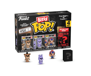 Freddy, Bonnie, Balloon Boy and Mystery Bitty 4-pack (PREORDER EarlyAug24) из игры Five Nights at Freddy's