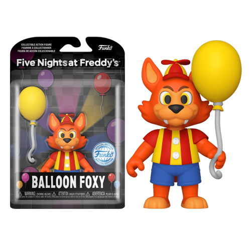 Фокси (Balloon Foxy Action Figure (PREORDER USR) (Эксклюзив Walmart)) из игры Пять Ночей с Фредди: Цирк Воздушных Шариков