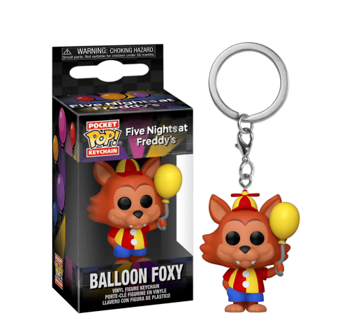 Фокси брелок (Balloon Foxy keychain) из игры Пять Ночей с Фредди: Цирк Воздушных Шариков