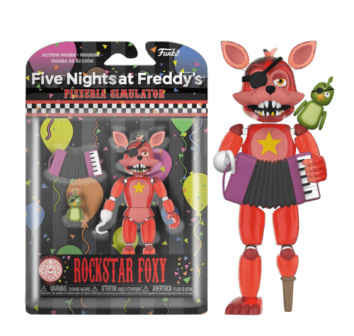 Фокси Рок-звезда светящаяся (Foxy Rockstar GitD Action Figure) (PREORDER USR) из игры Фредди Фазбер симулятор Пиццерии