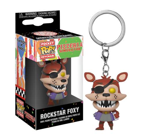 Фокси Рок-звезда брелок (Foxy Rockstar Keychain) из игры Фредди Фазбер симулятор Пиццерии
