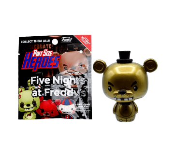 Golden Freddy редкий 1/24 metallic pint size heroes из игры Five Nights at Freddy's FNAF