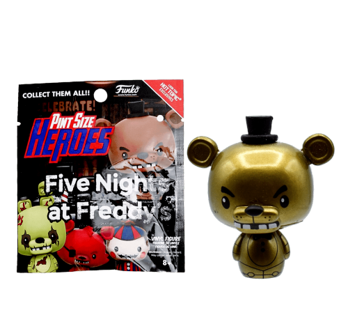 Золотой Фредди металлик пинт сайз (Golden Freddy редкий 1/24 metallic pint size heroes) из игры Пять ночей с Фредди