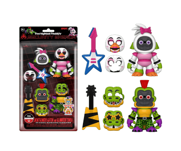 Montgomery Gator and Glamrock Chica 2-pack SNAPS! (PREORDER EarlyDec23) из игры Five Nights at Freddy's