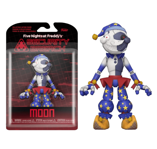 Луна 13 см (Moon 5-inch Action Figure) (PREORDER EarlyNov24) из игры Пять ночей с Фредди Нарушение безопасности