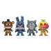 Искаженные Фредди, Бонни, Волк и Чика светящиеся (Twisted Frieddy, Twisted Bonnie, Twisted Wolf and Twisted Chica GitD 4-pack (Эксклюзив)) из игры Пять Ночей у Фредди: Искаженные