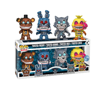 Twisted Frieddy, Twisted Bonnie, Twisted Wolf and Twisted Chica GitD 4-pack (Эксклюзив) из игры Five Nights at Freddy's: The Twisted Ones