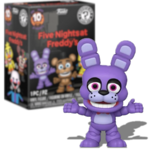 Бонни ФНАФ ЗАКРЫТАЯ коробочка мистери минис (Bonnie The Rabbit FNAF 10th Anniversary mystery minis) из игры Пять Ночей с Фредди