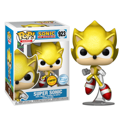 Супер Соник в прыжке блестящий (Super Sonic Jumping Golden Glitter (Chase, Эксклюзив AAA Anime)) из игры Еж Соник