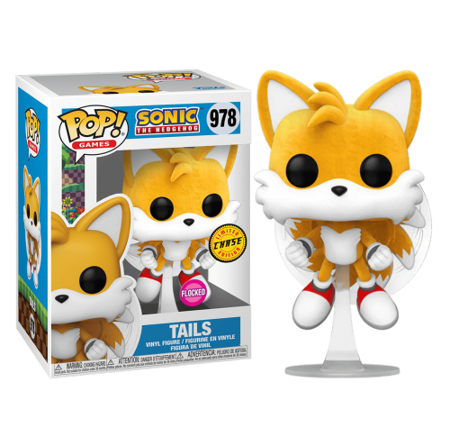 Тейлз парящий (Tails Flying flocked (Chase, Эксклюзив Specialty Series)) (PREORDER EndAug25) из игры Еж Соник