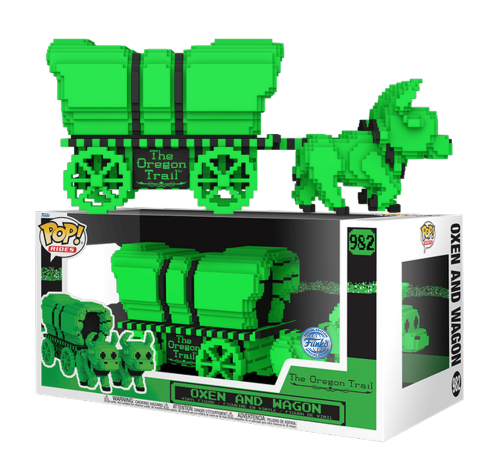 Волы и повозка (Oxen and Wagon Green and Black Rides (Эксклюзив Funko Shop)) (PREORDER Premix) из игры Орегонская тропа