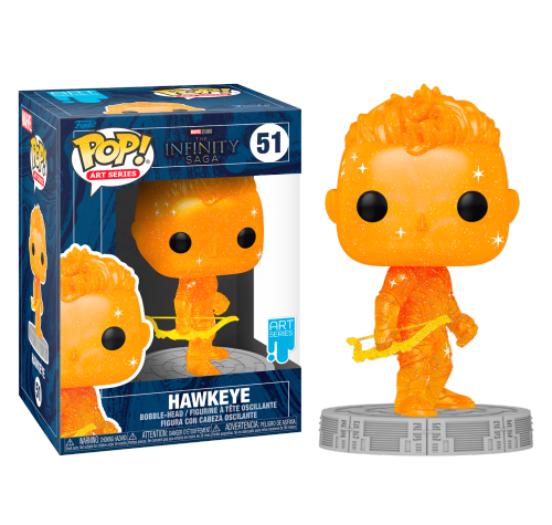 Соколиный Глаз Оранжевый Камень Бесконечности Арт Серия (Hawkeye Orange Infinity Stone Art Series) из фильма Мстители: Финал