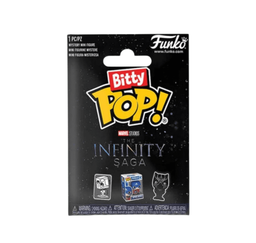 Сага Бесконечности Битти 2 см ЗАКРЫТЫЙ пакетик (Infinity Saga Bitty Pop! Mystery Blind Bag) из фильмов Сага Бесконечности Марвел