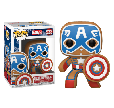 Капитан Америка Пряничный Человечек (Captain America Gingerbread Man) из серии Марвел Праздники