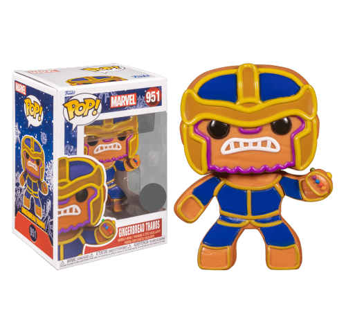 Танос Пряничный Человечек (Thanos Gingerbread Man (Эксклюзив Funko Shop) (preorder WALLKY) ) из серии Марвел Праздники