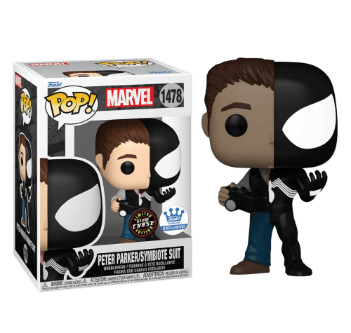 Питер Паркер / Симбиот светящийся (Peter Parker / Symbiote Suit GitD (Chase, Эксклюзив Funko Shop)) из серии Марвел: Сплит