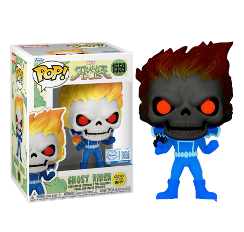 Призрачный Гонщик светящийся (Ghost Rider GitD (Эксклюзив Entertainment Earth)) из комиксов Марвел: Странные Истории