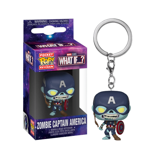 Зомби Капитан Америка брелок (Zombie Captain America Keychain) из мультсериала Что если…? Марвел
