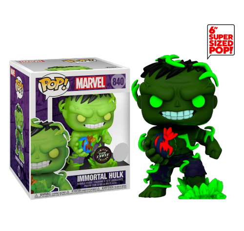 Бессмертный Халк светящийся (Immortal Hulk 6-inch GitD (Chase, Эксклюзив Previews)) (PREORDER mid-MAY) из комиксов Марвел Комиксы