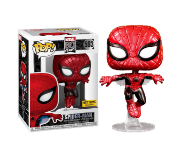 Spider-Man First Appearance Metallic со стикером (Эксклюзив Hot Topic) из серии Marvel 80th
