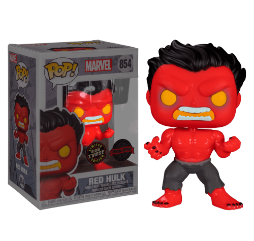 Красный Халк светящийся (Red Hulk GitD (Chase, Эксклюзив Hot Topic)) из комиксов Марвел Комиксы