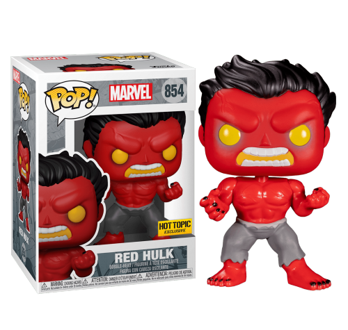 Красный Халк со стикером (Red Hulk (Эксклюзив Hot Topic)) из комиксов Марвел Комиксы