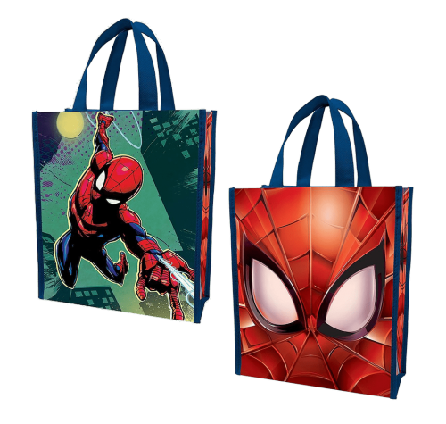 Человек-паук сумка-шопер маленькая (Spider-Man Small Recycled Shopper Tote) из комиксов Марвел