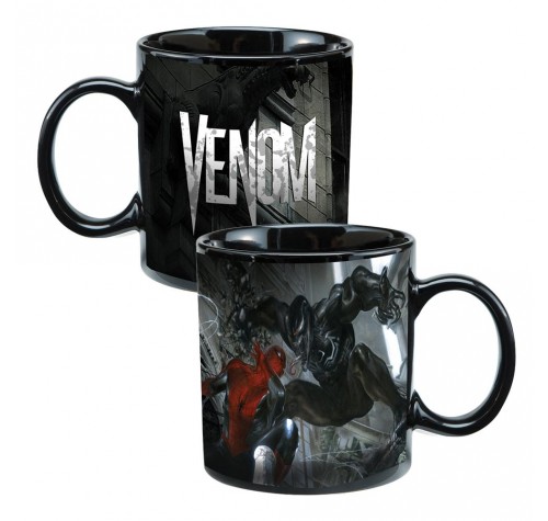 Веном кружка (Venom Heat Reactive Ceramic Mug) из комиксов Человек-паук Марвел