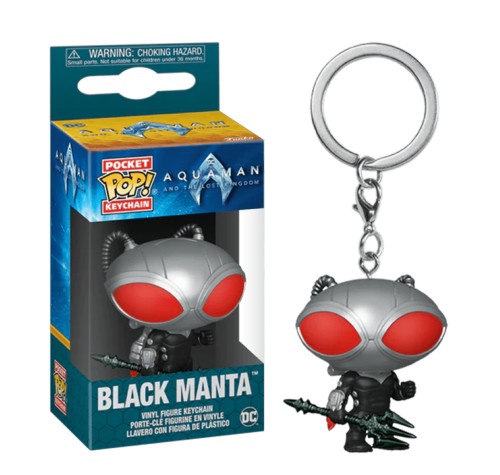Чёрная Манта с трезубцем брелок (Black Manta with Trident keychain) (preorder WALLKY) из фильма Аквамен и потерянное царство