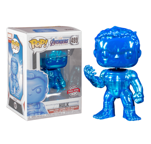 Халк с перчаткой бесконечности синий хром (Hulk with Nano Gauntlet Blue Chrome (Эксклюзив Walmart)) (preorder WALLKY P) из фильма Мстители: Финал