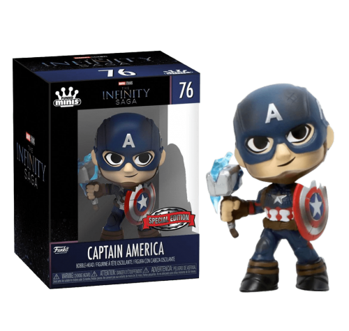 Капитан Америка Сага Бесконечности мини (Captain America Infinity Saga Mini Vinyl Figure 3-inch (Эксклюзив Five Below)) из фильма Мстители