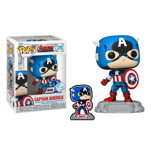 Капитан Америка со значком (preorder WALLKY) (Captain America with Enamel Pin (Эксклюзив Amazon)) из фильма Мстители