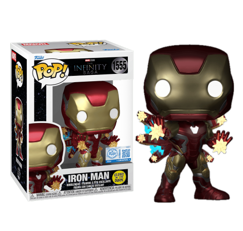 Железный человек с лучами светящийся (Iron Man with Beams GitD (Эксклюзив Funko Shop)) (PREORDER EndDec25) из фильма Мстители: Финал