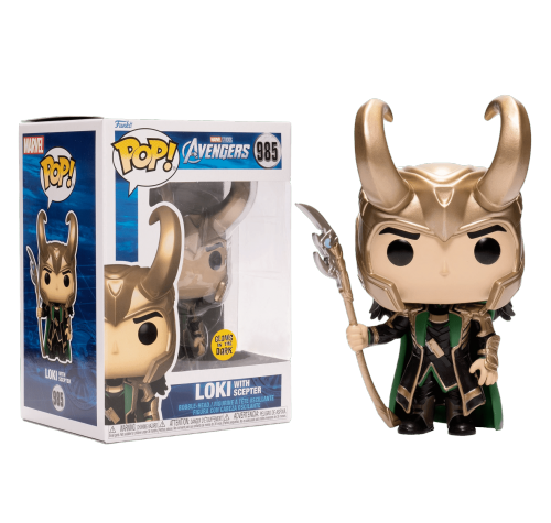 Локи со скипетром светящийся (Loki with Scepter GitD (preorder WALLKY) (Эксклюзив Entertainment Earth)) из фильма Мстители: Финал