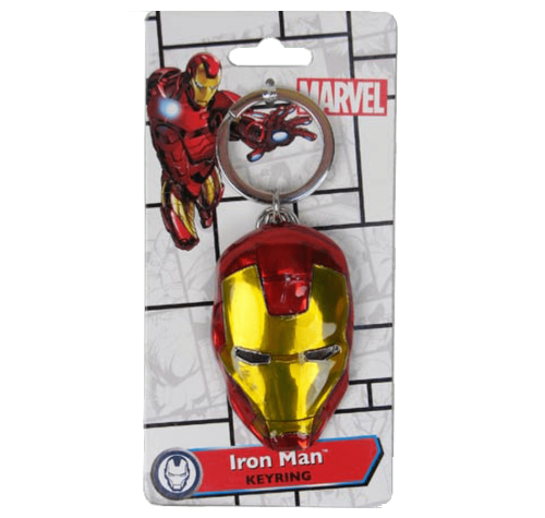 Маска Железного Человека брелок (Iron Man Face Colored Pewter Keychain) из фильма Мстители