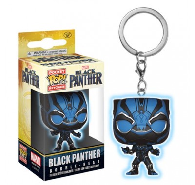 Чёрная Пантера светящийся брелок (Black Panther GitD Keychain) из фильма Черная Пантера Марвел