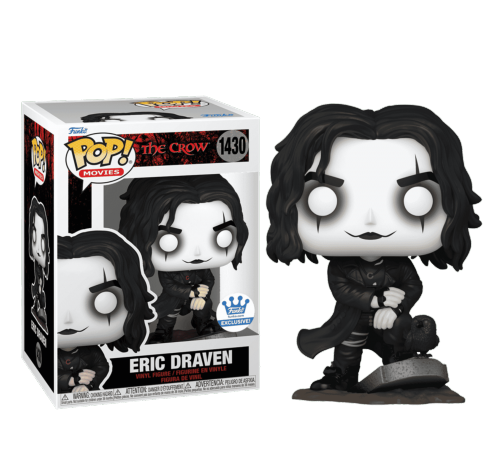 Эрик Дрэйвен со стикером (Eric Draven On Tombstone (Vaulted) (Эксклюзив Funko Shop)) из фильма Ворон