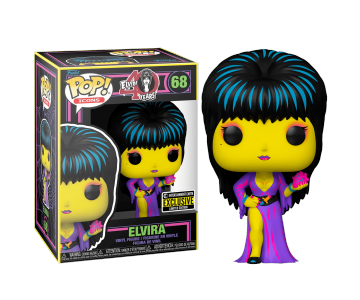 Elvira Black Light со стикером (Эксклюзив Entertainment Earth) из фильма Elvira: Mistress of the Dark 