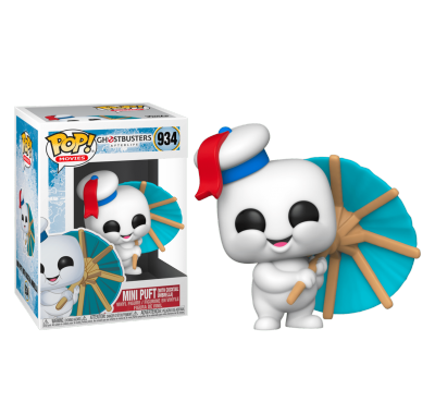 Фигурка Мини Пуфт Зефирный Человечек с коктейльным зонтиком (Mini Puft ...